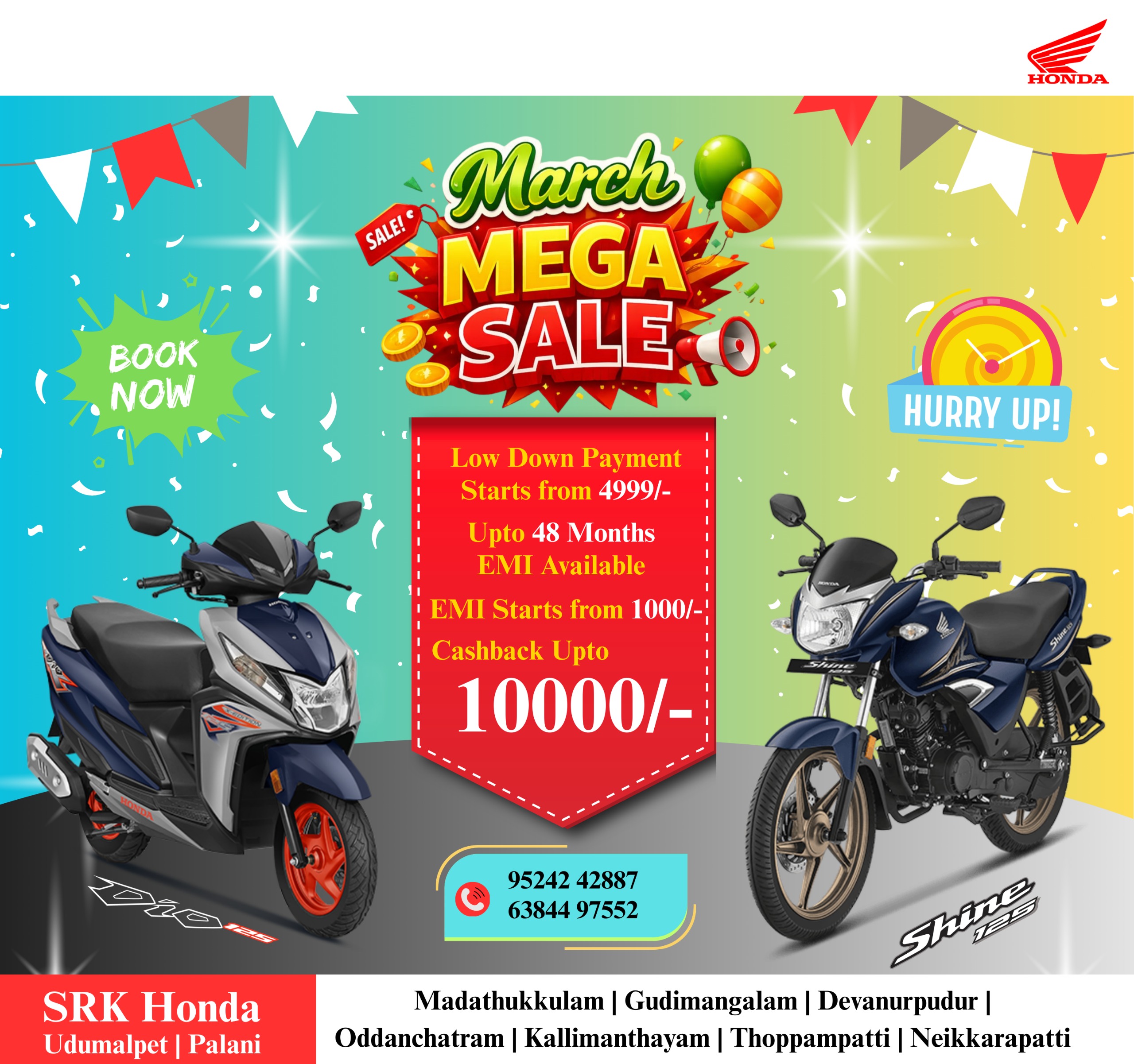 March Mega Sale — SRK Honda